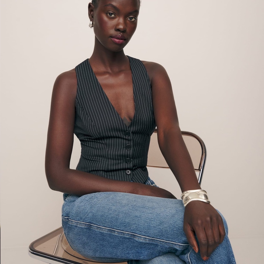 Reformation Devin Vest - Size 0 NWT